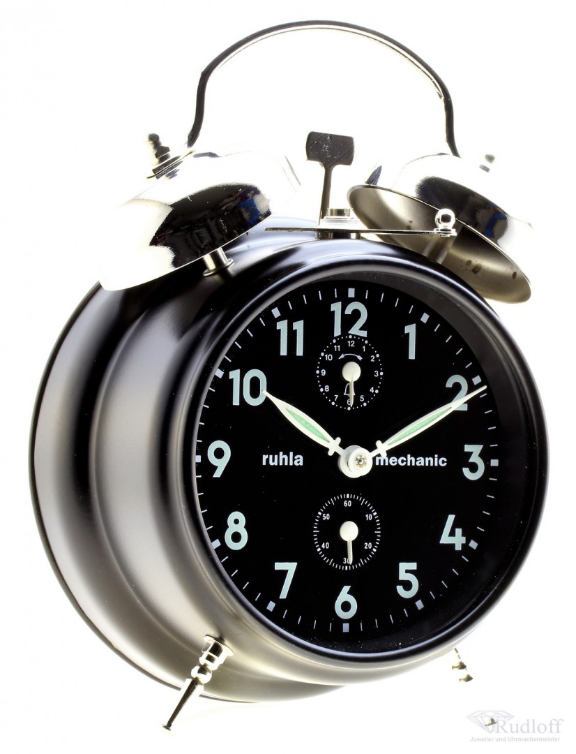 Big horloge mécanique classique réveil Réveil double cloche horloge