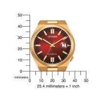 Citizen Herrenuhr Automatik analog mit Edelstahl-Armband NJ0153-82X