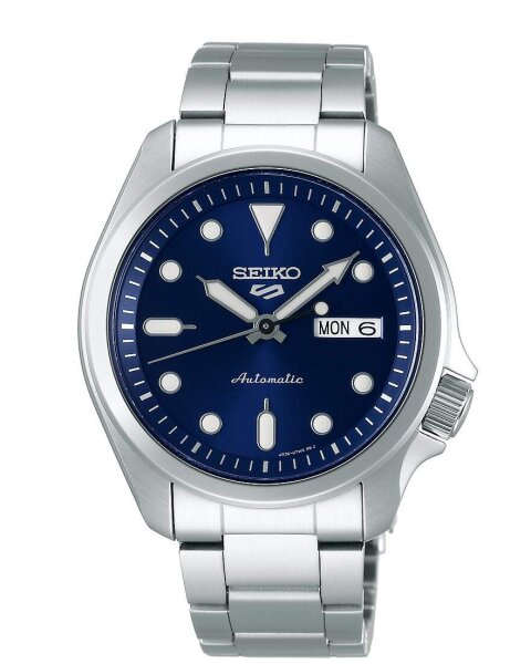 Seiko 5 Sports Armbanduhr Analog Automatik mit Edelstahl Armband SRPE53K1