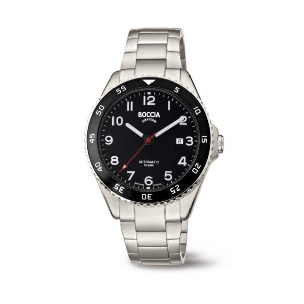 Boccia Herrenuhr Sport Analog Automatik mit Titan-Armband 3653-01