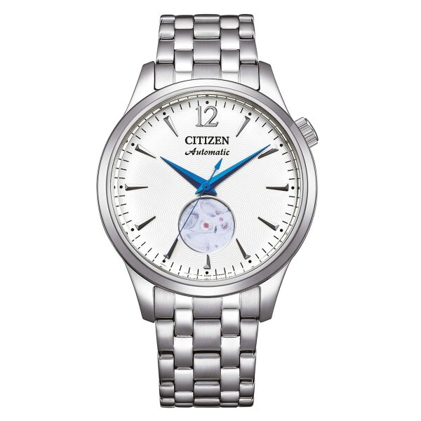 Citizen Herrenuhr Analog Automatik mit Edelstahl-Armband NH9131-73A