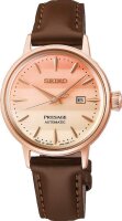Seiko Damenuhr Presage Analog Automatik mit Leder-Armband...