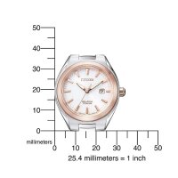 Citizen Damenuhr analog EcoDrive mit Titanarmband EW2616-83A