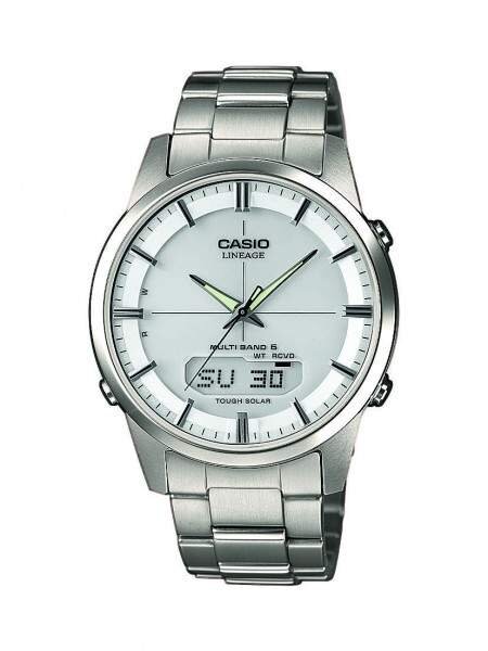 CASIO Lineage Armbanduhr Multi-Band Funkwerk analog-digital  mit Titan-Armband LCW-M170TD-7AER