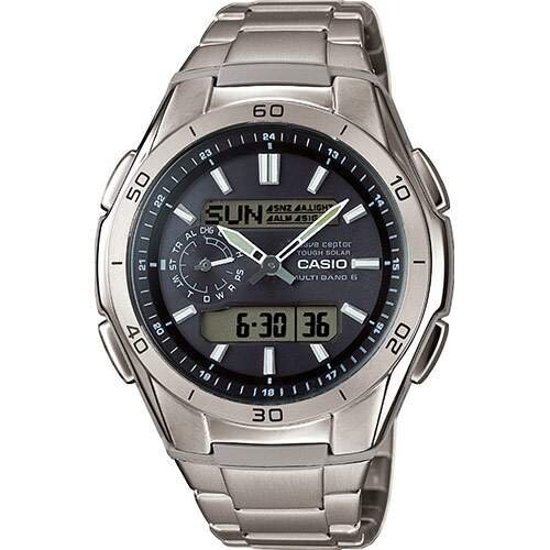 Casio Herrenuhr analog-digital Funk mit Titanarmband WVA-M650TD-1AER