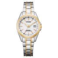 Citizen Damenuhr Analog Eco-Drive mit Edelstahl-Armband...