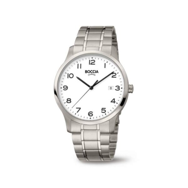 Boccia Herrenuhr Classic analog Quarz mit Titanarmband 3620-01