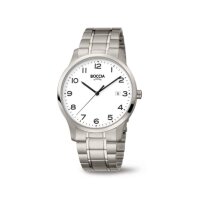 Boccia Herrenuhr Classic analog Quarz mit Titanarmband...