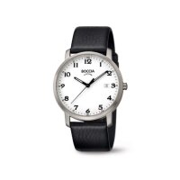 Boccia Herrenuhr Classic analog Quarz mit Lederarmband...