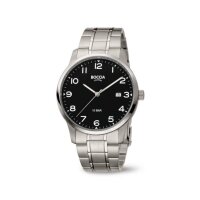 Boccia Herrenuhr Classic analog Quarz mit Titanarmband...