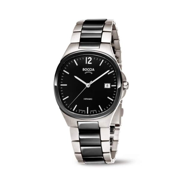 Boccia Herrenuhr Ceramic analog Quarz 3668-01