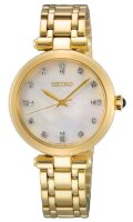 Seiko Damen-Armbanduhr Analog Quarz mit Edelstahl Armband...