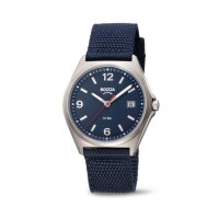 Boccia Herrenuhr Classic Analog Quarz Textil-Armband...