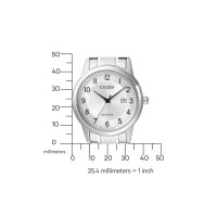 Citizen Herrenuhr Analog Eco-Drive mit Edelstahl-Armband...