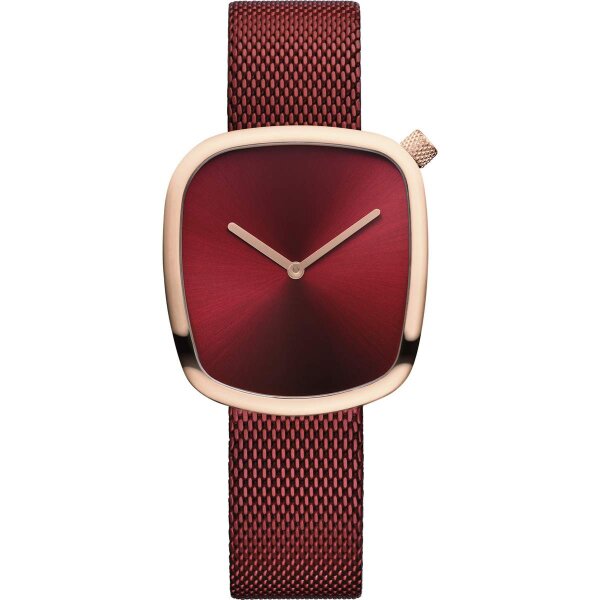 BERING Armbanduhr analog Quarz mit Edelstahl-Armband 18034-363