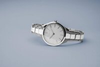 BERING Damenuhr analog Quarzwerk mit Edelstahlarmband...