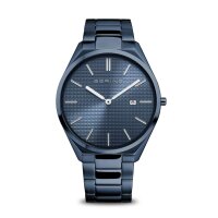 BERING Herrenuhr analog Quarzwerk mit Edelstahlarmband...