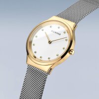 BERING Damenuhr analog Quarz mit Milanaise-Armband 12131-010
