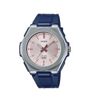 Casio Damenuhr analog Quarzwerk mit Resinarmband...