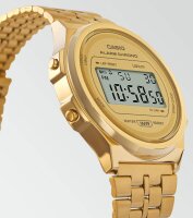 Casio Armbanduhr digital Quarzwerk mit Edelstahlarmband A171WEG-9AEF