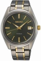 Seiko Herrenuhr Classique Analog Quarz mit Titan-Armband...