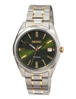 Seiko Herrenuhr Classique Analog Quarz mit Titan-Armband SUR377P1