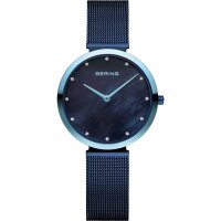 BERING Damenuhr analog Quarz mit Milanaise-Armband 18132-398