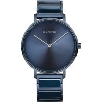 BERING Herrenuhr analog Quarzwerk mit Keramik /...