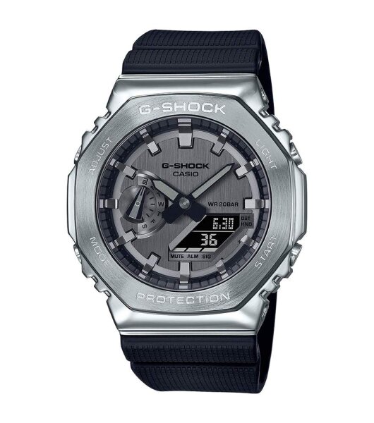 Casio G-Shock Herrenuhr analog-digital Quarzwerk mit Resinarmband GM-2100-1AER