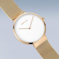BERING Armbanduhr analog Quarz mit Milanaise-Armband 14539-334