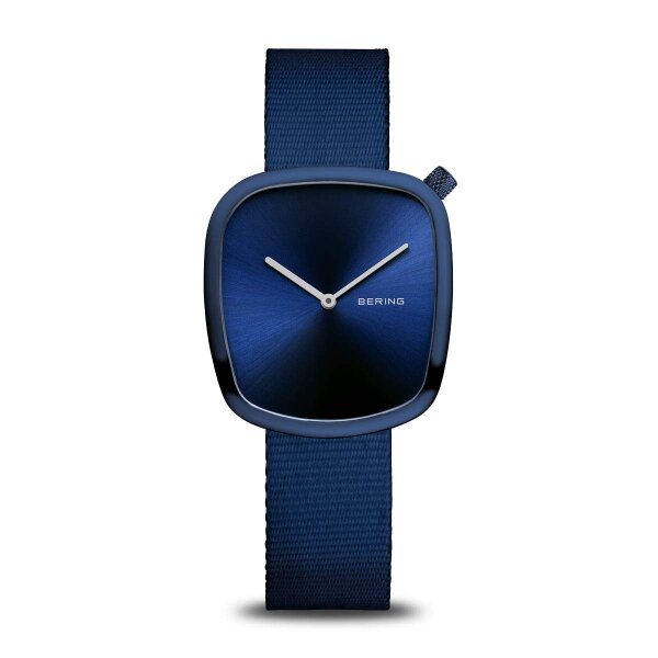 BERING Damenuhr analog Quarz mit Nato-Armband 18034-397