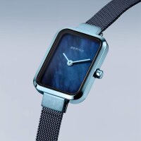 BERING Damenuhr analog Quarz mit Milanaise-Armband 14520-398