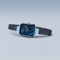 BERING Damenuhr analog Quarz mit Milanaise-Armband 14520-398