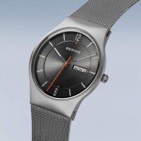 BERING Herrenuhr analog Quarz mit Milanaise-Armband 11938-007DD