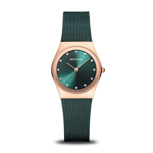 BERING Damenuhr analog Quarz mit Milanaise-Armband 12927-868