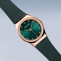 BERING Damenuhr analog Quarz mit Milanaise-Armband 12927-868
