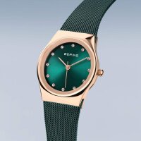 BERING Damenuhr analog Quarz mit Milanaise-Armband 12927-868