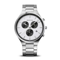 BERING Herrenuhr analog Quarz mit Titanband mit...