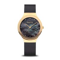BERING Damenuhr analog Quarz mit Milanaise-Armband 12934-132
