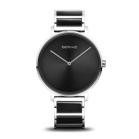 BERING Damenuhr analog Quarz mit Edelstahlband mit...