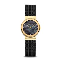 BERING Damenuhr analog Quarz mit Milanaise-Armband 10126-132