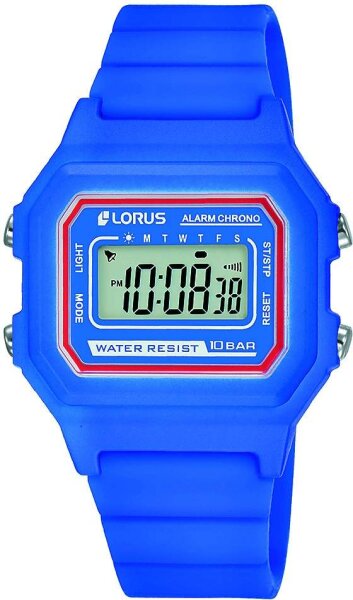 Lorus Kinderuhr digital Quarzwerk mit Silikonarmband R2319NX9