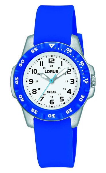 Lorus Kinderuhr analog Quarzwerk mit Silikonarmband RRX55HX9
