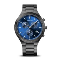 BERING Herrenuhr analog Quarz mit Titanband mit...