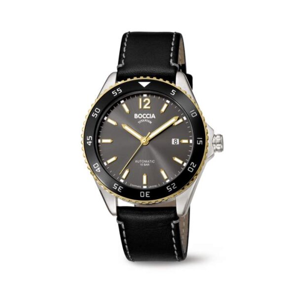 Boccia Herrenuhr Sport Analog mit Titan-Armband 3653-03