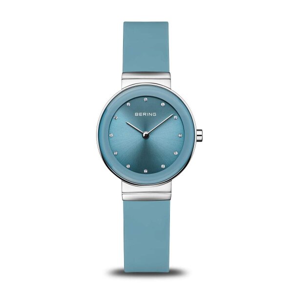 BERING Armbanduhr analog Quarzwerk mit Silikon-Armband 10129-708