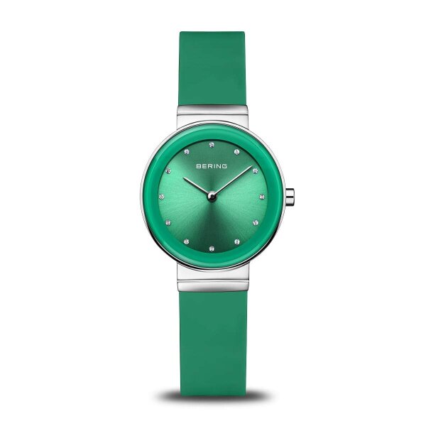 BERING Armbanduhr analog Quarzwerk mit Silikon-Armband 10129-808