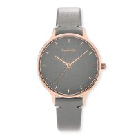 Engelsrufer Uhr Analog Quarz mit Lederband grau...