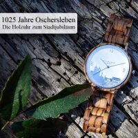 Städte-Uhr 1025 Jahre Oschersleben Edition aus...