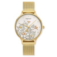 Engelsrufer Uhr Lebensbaum gold Meshband gold